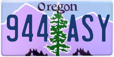 OR license plate 944ASY