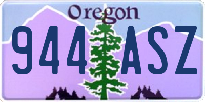 OR license plate 944ASZ