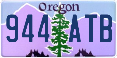 OR license plate 944ATB