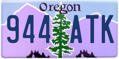 OR license plate 944ATK