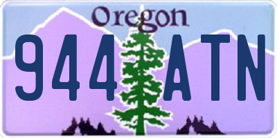 OR license plate 944ATN