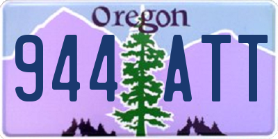 OR license plate 944ATT