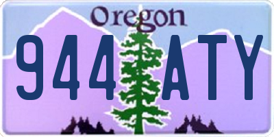 OR license plate 944ATY