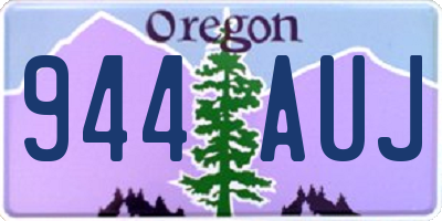 OR license plate 944AUJ