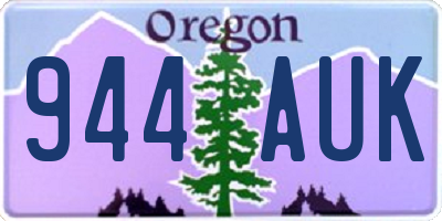 OR license plate 944AUK