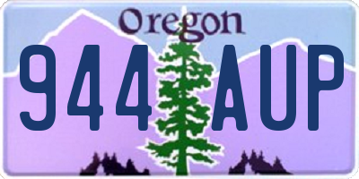 OR license plate 944AUP