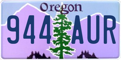 OR license plate 944AUR