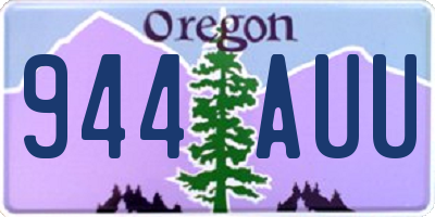 OR license plate 944AUU