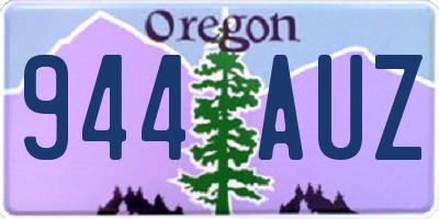 OR license plate 944AUZ