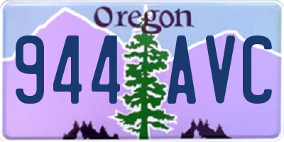 OR license plate 944AVC