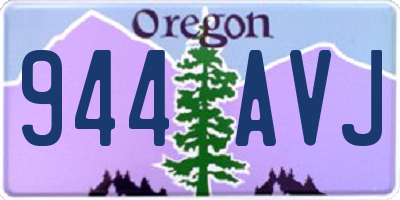 OR license plate 944AVJ