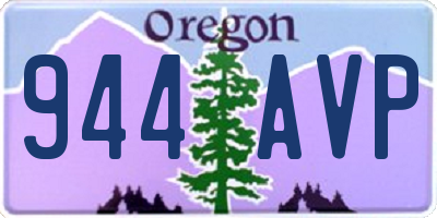 OR license plate 944AVP