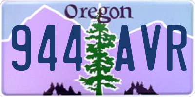 OR license plate 944AVR