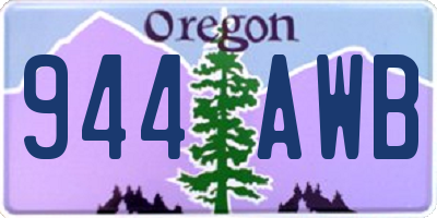 OR license plate 944AWB