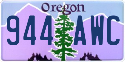 OR license plate 944AWC