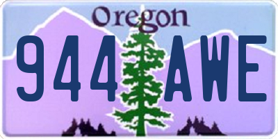OR license plate 944AWE