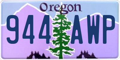 OR license plate 944AWP