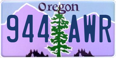 OR license plate 944AWR