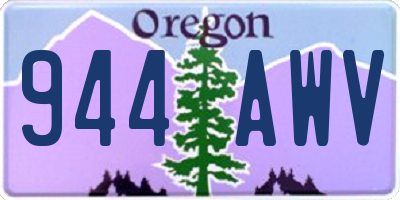OR license plate 944AWV