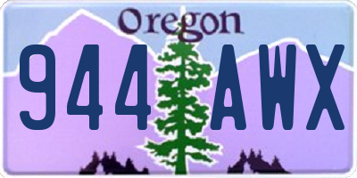 OR license plate 944AWX
