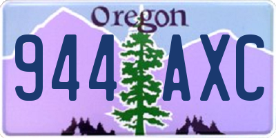 OR license plate 944AXC