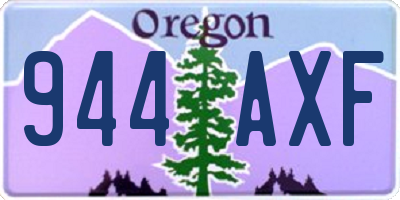 OR license plate 944AXF