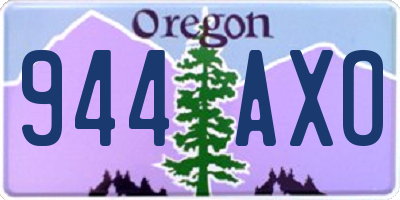 OR license plate 944AXO