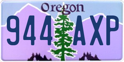 OR license plate 944AXP