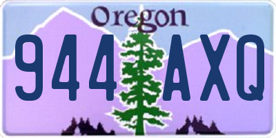 OR license plate 944AXQ