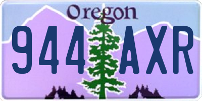 OR license plate 944AXR