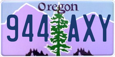 OR license plate 944AXY