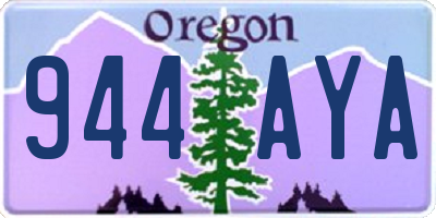 OR license plate 944AYA