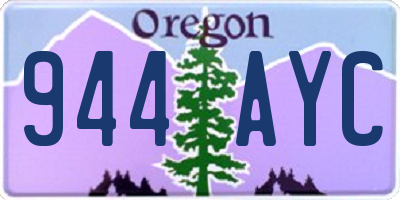 OR license plate 944AYC