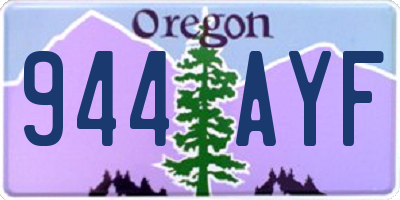 OR license plate 944AYF