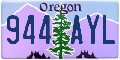 OR license plate 944AYL