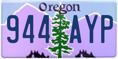 OR license plate 944AYP