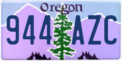 OR license plate 944AZC