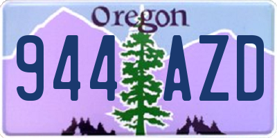 OR license plate 944AZD