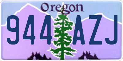 OR license plate 944AZJ