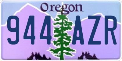 OR license plate 944AZR