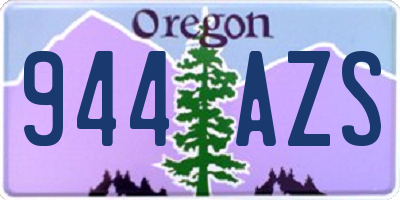 OR license plate 944AZS