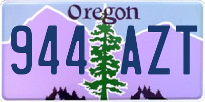 OR license plate 944AZT