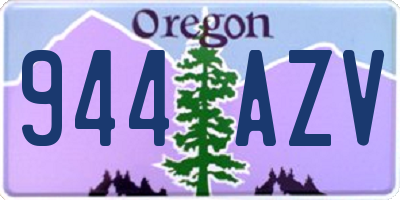OR license plate 944AZV