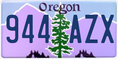 OR license plate 944AZX