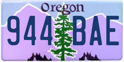 OR license plate 944BAE