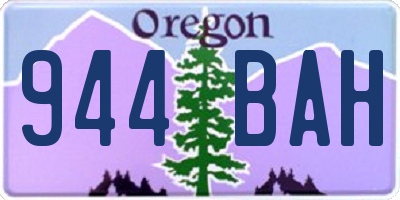 OR license plate 944BAH