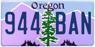 OR license plate 944BAN