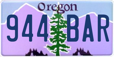 OR license plate 944BAR