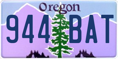 OR license plate 944BAT