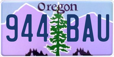 OR license plate 944BAU